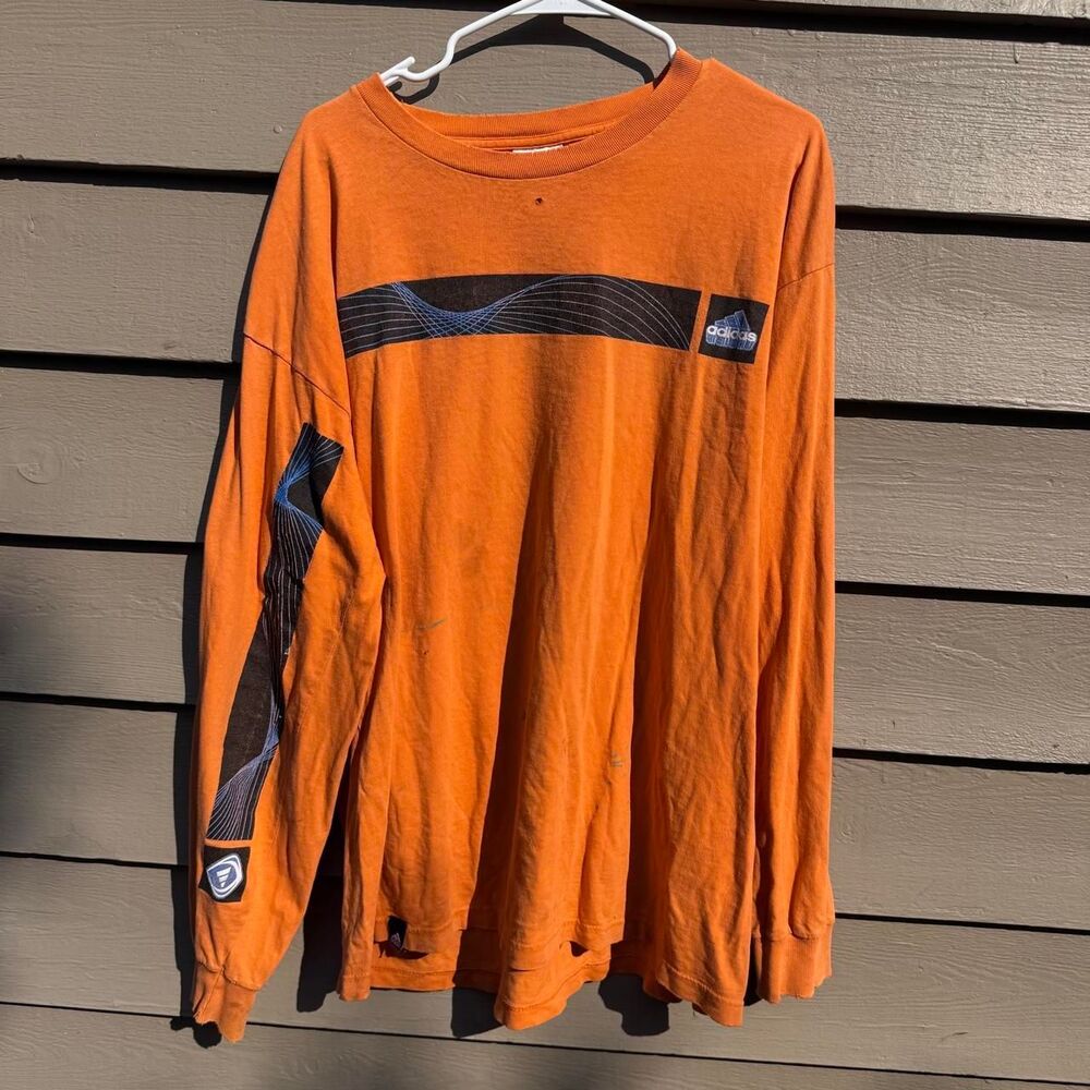Adidas Men's Orange Shirt